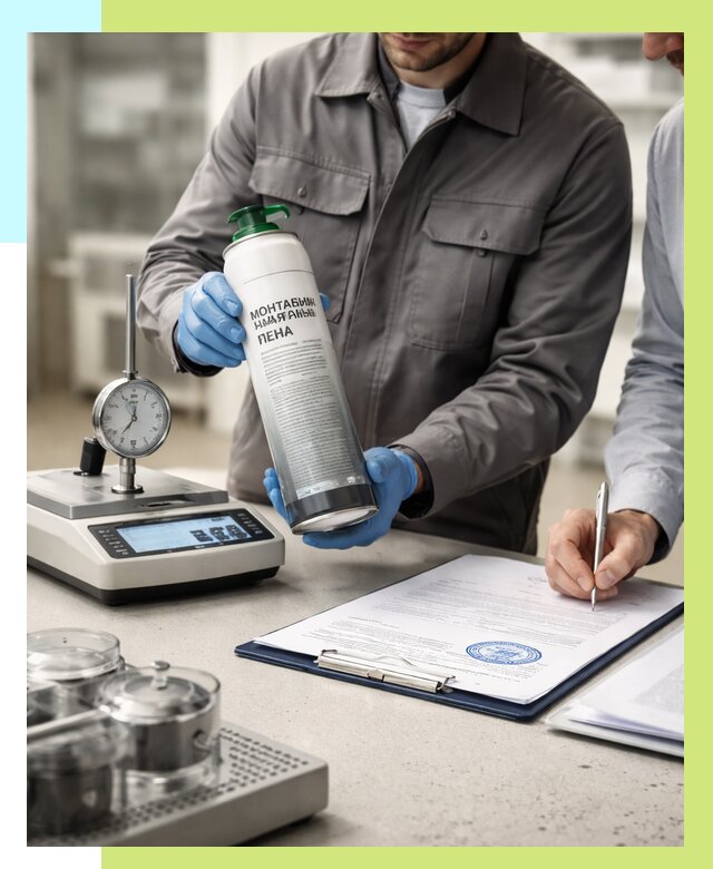 Сертификация монтажной пены в Саранске от 15804 р. | Алешин-Срн