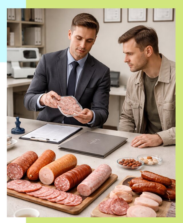 Сертификация колбасных изделий в Саранске от 7902 р. | Алешин-Срн