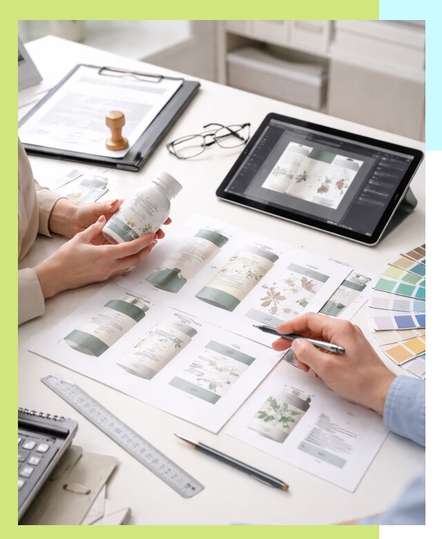 Профессиональная разработка дизайна и текста этикетки продукции в Саранске