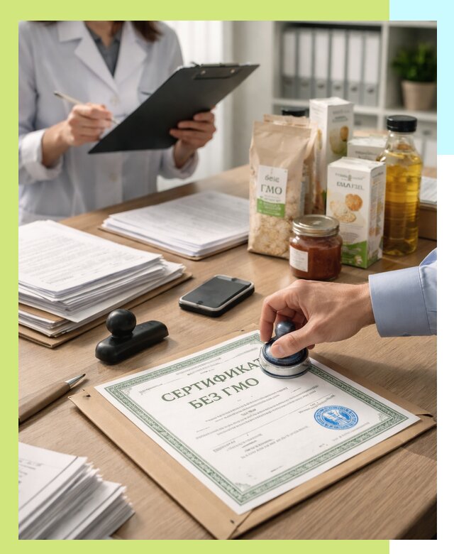 Получение сертификата Без ГМО для продукции в Саранске